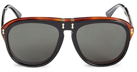 gucci unisex 56mm sunglasses|gucci aviator sunglasses on sale.